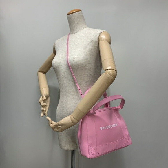 Balenciaga 2way Bag Blue Cabas Xs Leather Pink - Picture 3 of 9